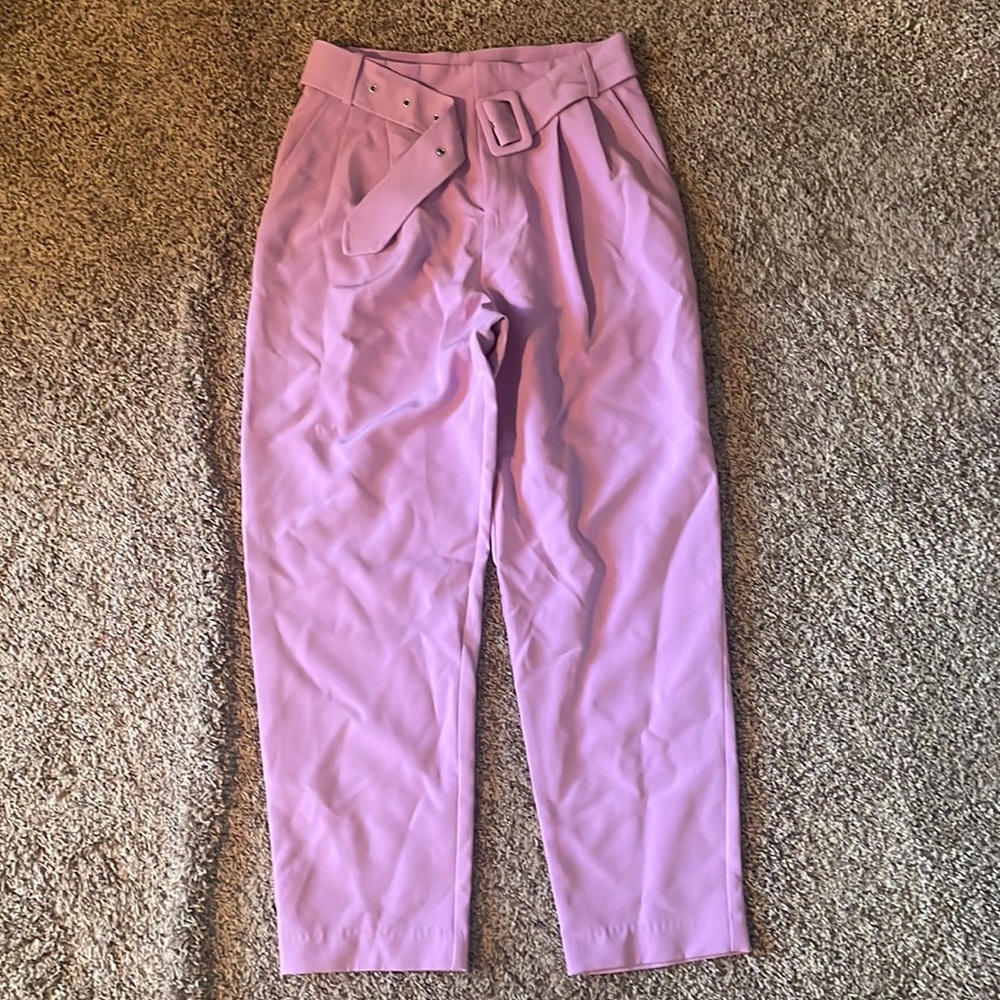 Forever 21 lavender business pants w/ belt. Never worn
